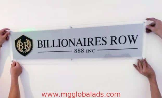 office signage | sign maker | Billionaires Row