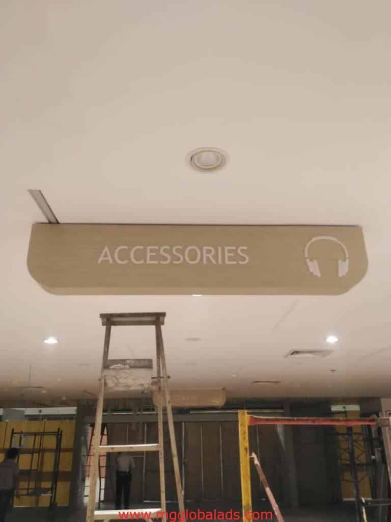 overhead signage | acrylic sign | SM appliance