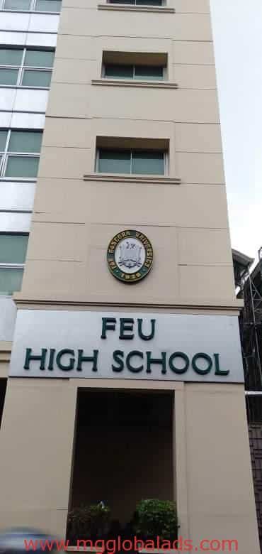 FEU | school signage | sign maker