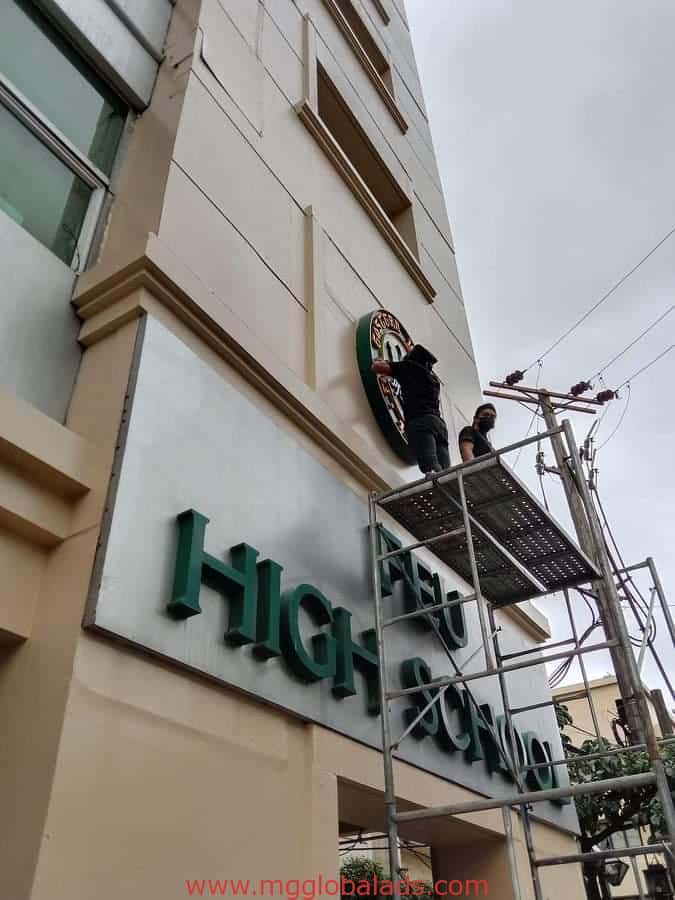 FEU | school signage | sign maker