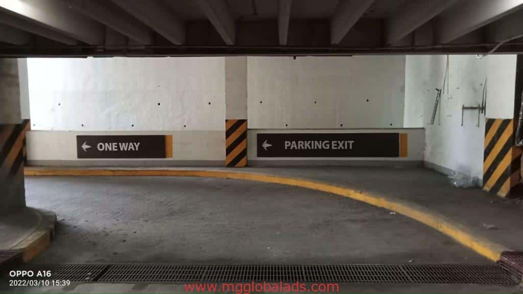 directional sign | parking sign | filinvest