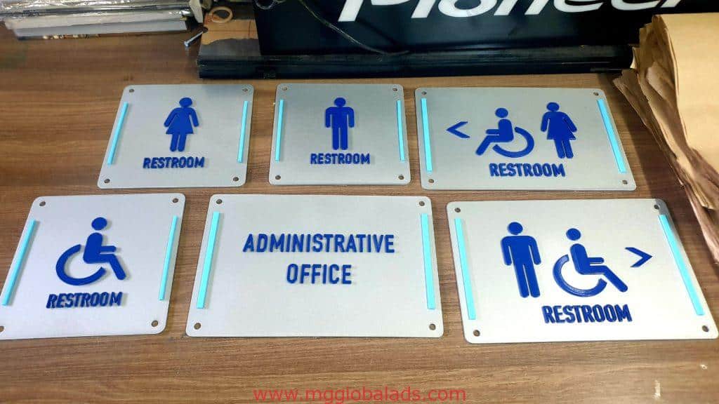 room signage | sign maker | acrylic signage