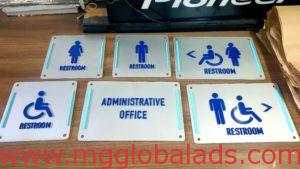 room signage | sign maker | acrylic signage