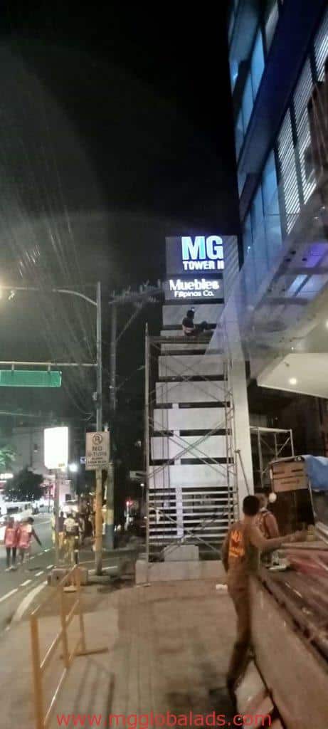 pylon post | sign maker philippines | MG Tower