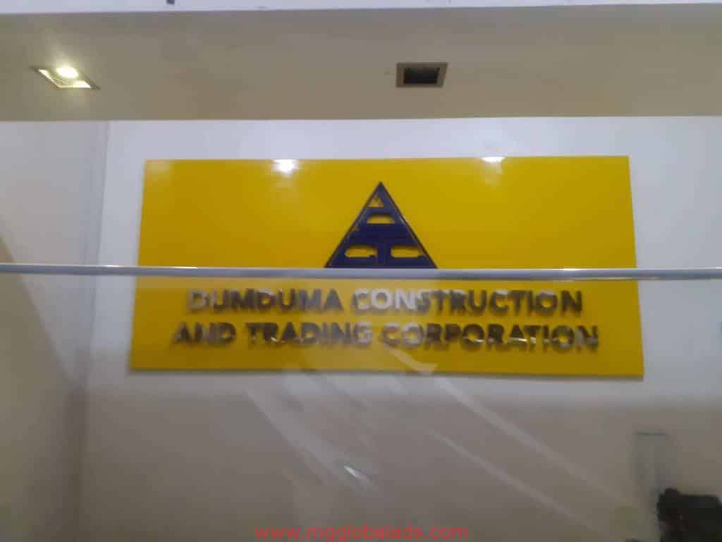 stainless signage | sign maker | dumduma