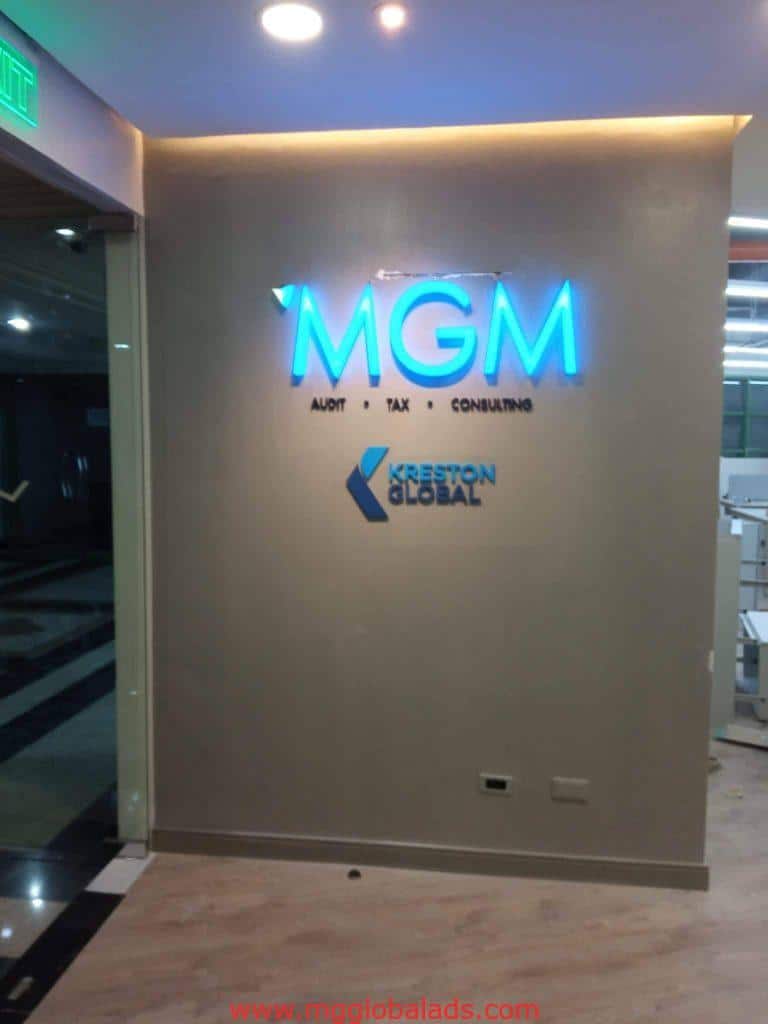 acrylic sign | MGM