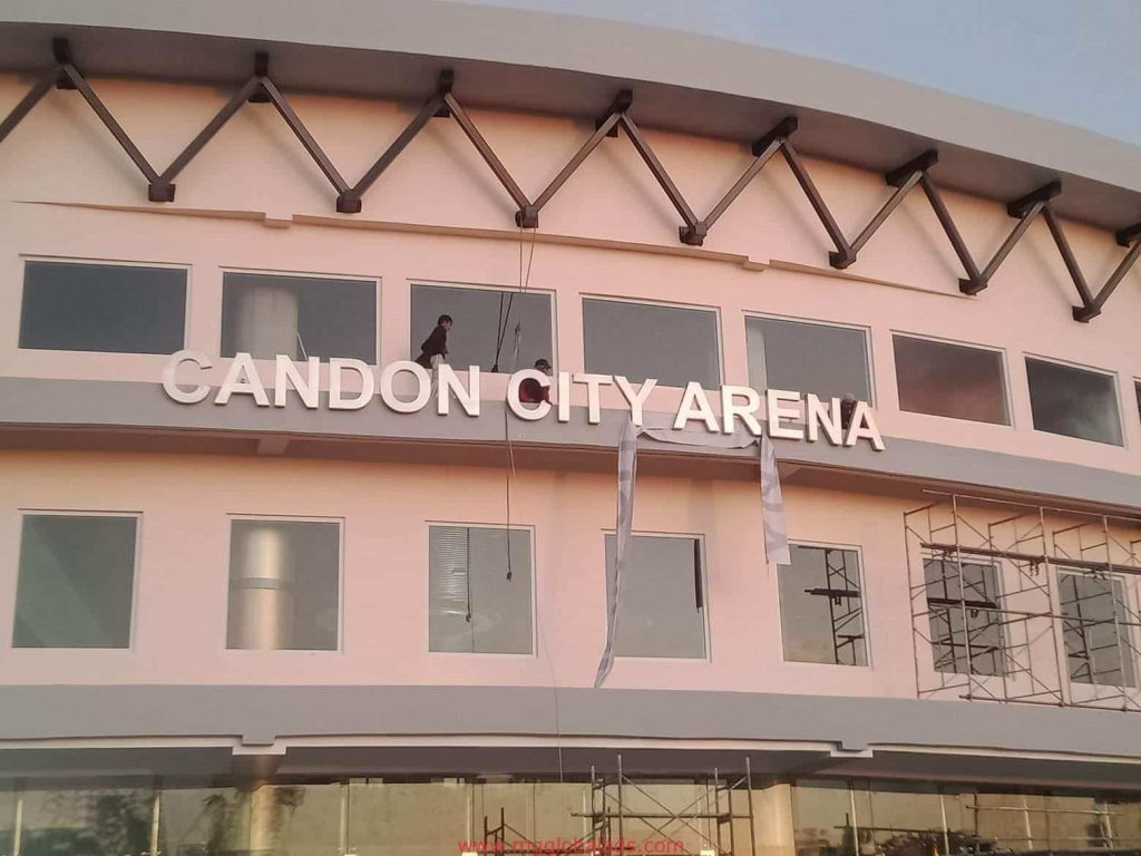 Stainless signage | Candon Arena