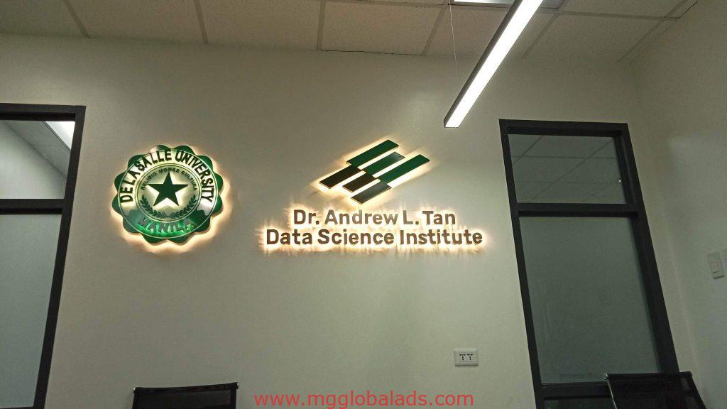 stainless sign | DLSU