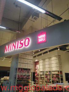 acrylic sign | miniso