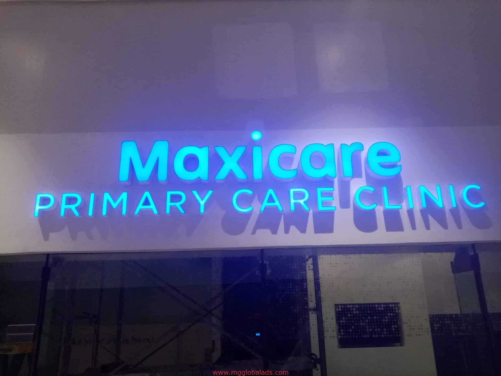 acrylic sign | maxicare