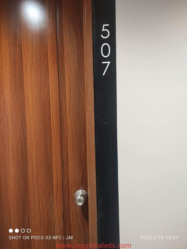 room signage | studio A