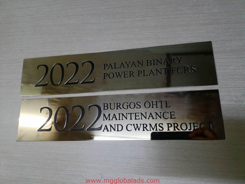 brass engraving