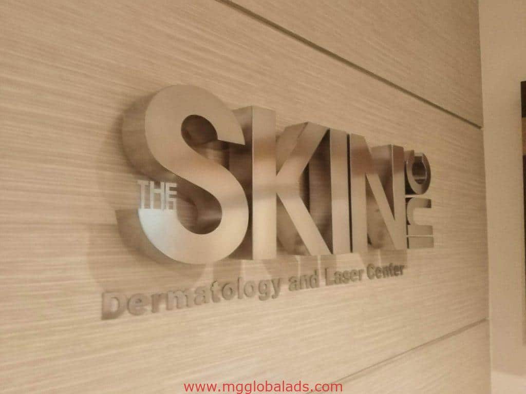 stainless sign | the skin clinic