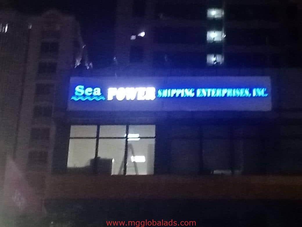 M&G Global Ads Fabricates Eye-Catching Building Sign for Sea Power Shipping