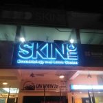 M&G Global Ads’ High-End Stainless Outdoor Sign for Skin Inc.: A Classy and Durable Display of Brand Identity