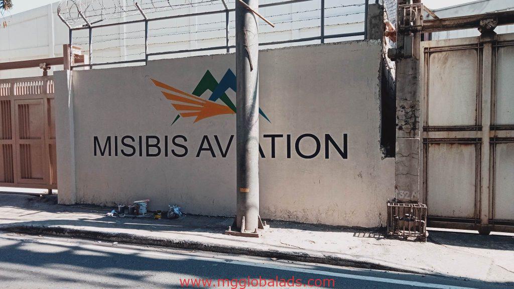 wall paint signage | misibis aviation