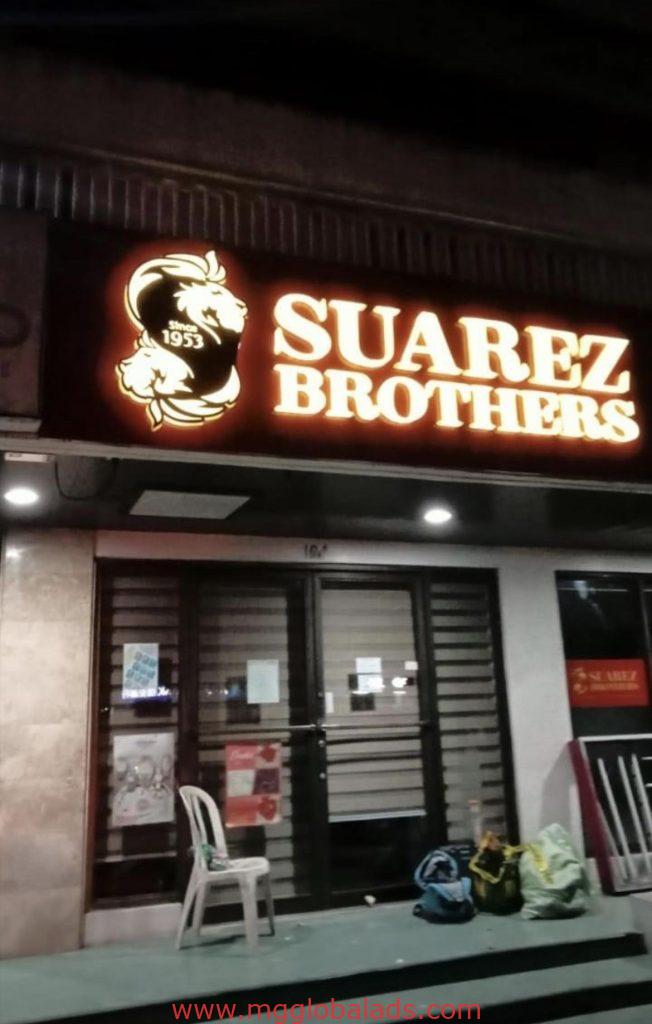 acrylic sign | Suarez Brothers