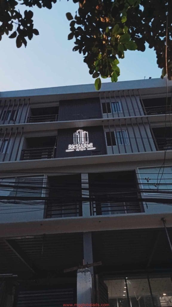 Building signage installation at Mandaluyong office – MCA Global Ads signage solutions Philippines