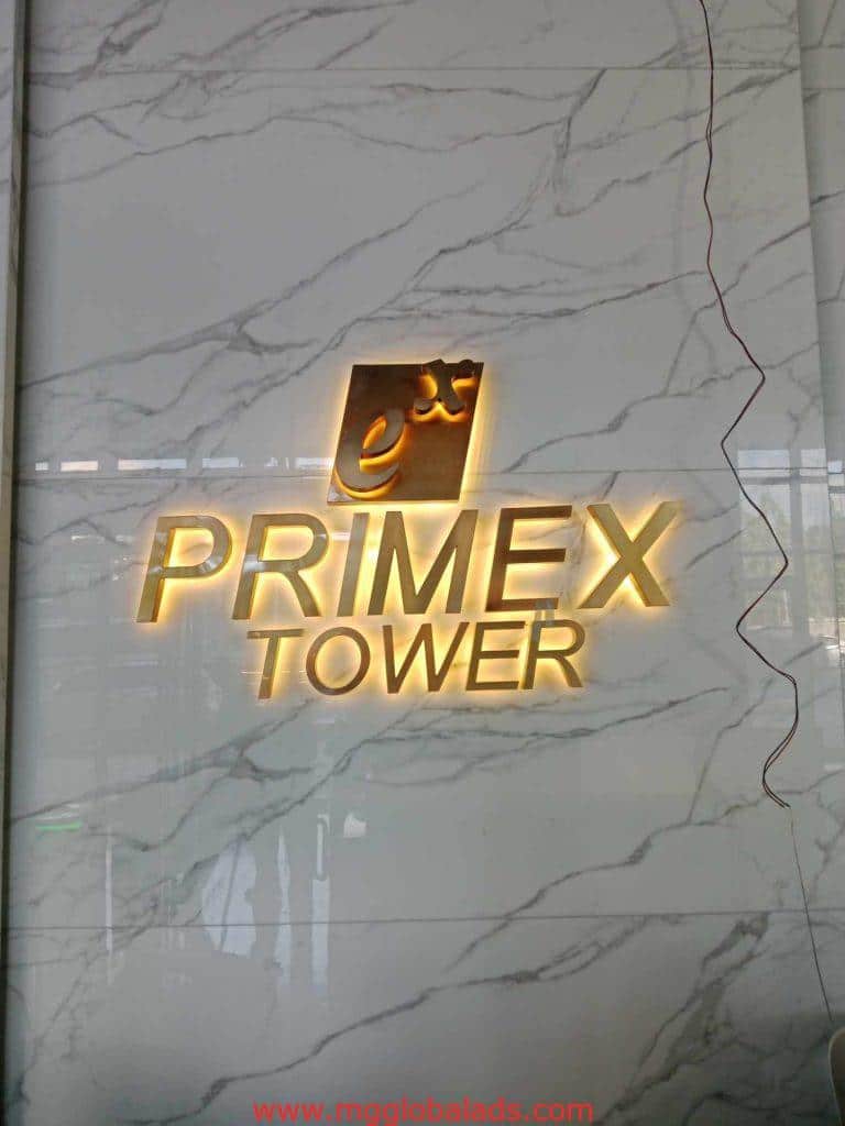 brass sign | Primex Tower