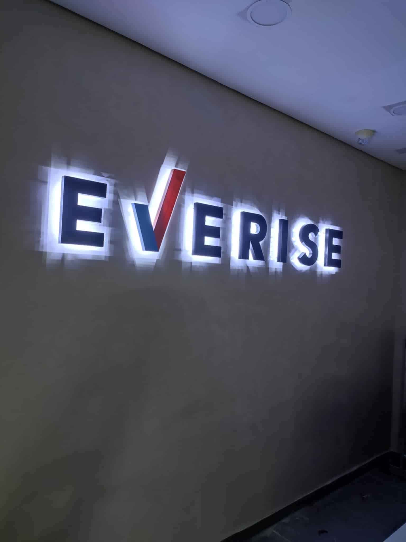 everise acrylic sign