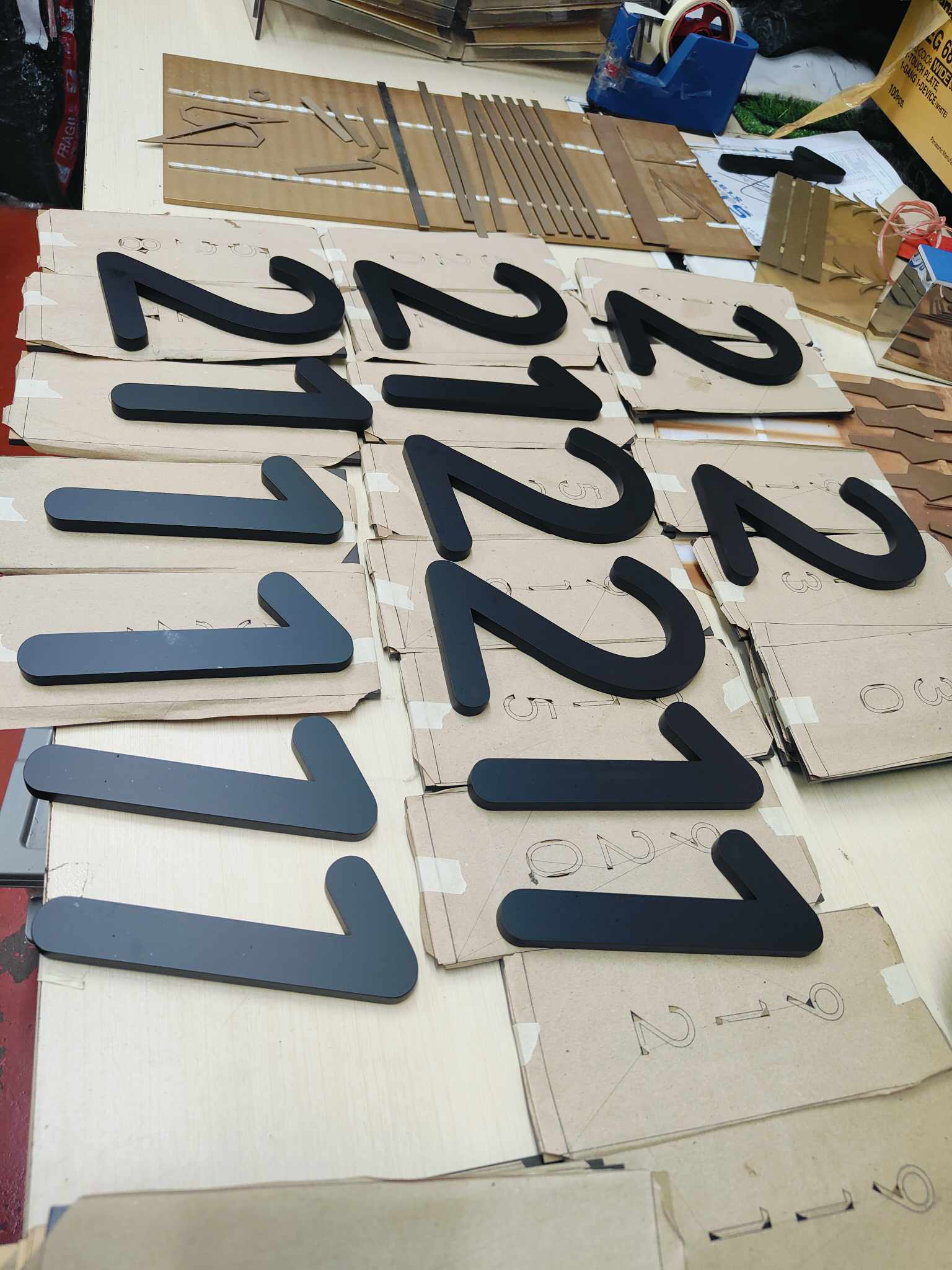 fabrication room sign