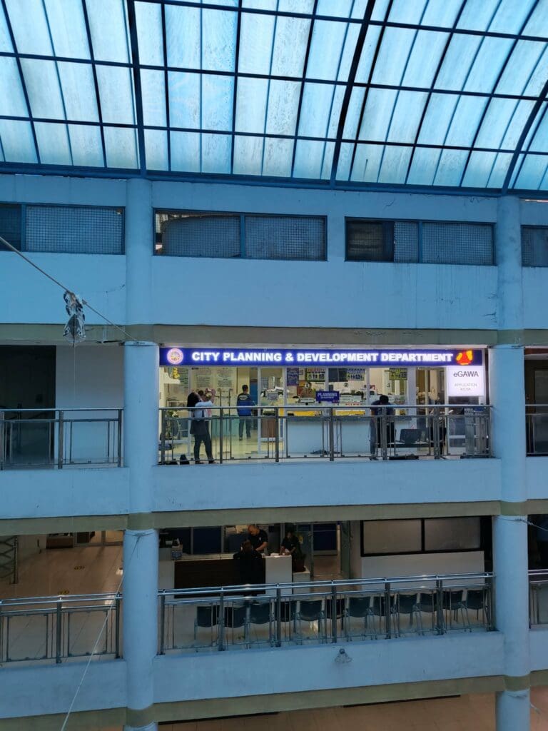 City Planning & Development office indoor acrylic signage, multi-story building, Metro Manila, sign maker Philippines by M&G Global Ads.