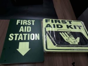 photoluminescent signs first aid