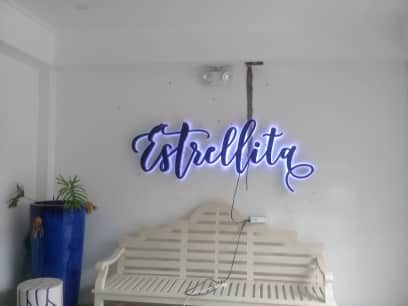 acrylic sign estrelita