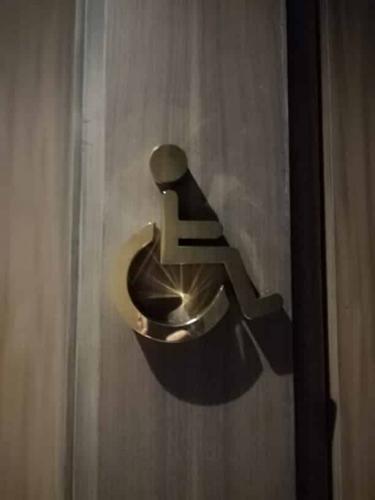 door symbol disable| room signage | brass engraving