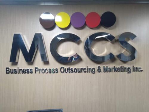 mccs | stainless signage | signages