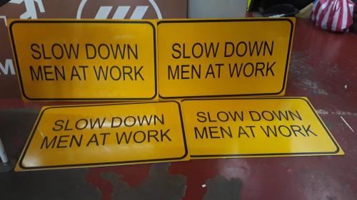 men at work | safety signs | traffic signs