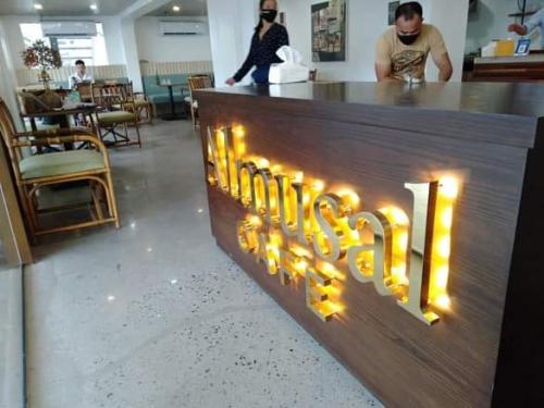 brass sign | signage maker | almusal cafe