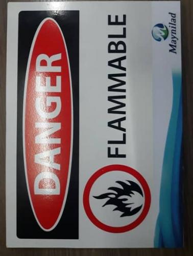 reflectorize | safety signage | danger flammable
