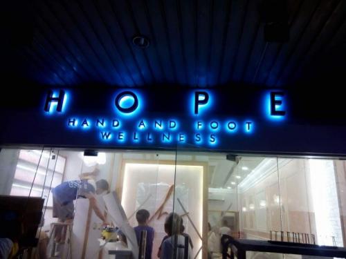 HOPE-acrylic signage