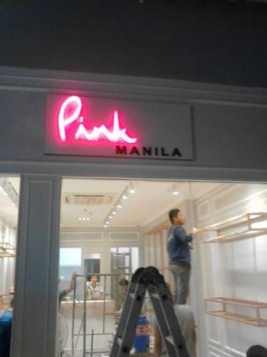 Pink manila- Acrylic sign