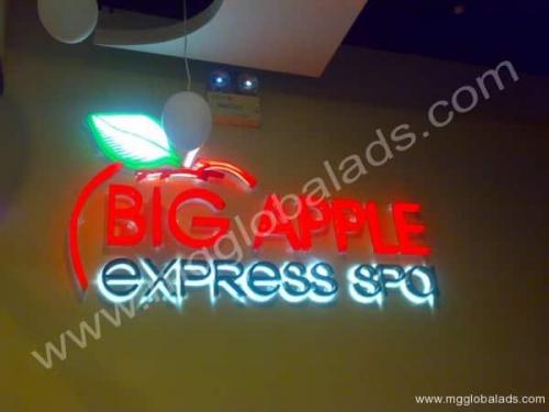 big apple - acrylic sign - business signage