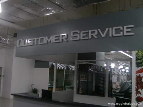 customer service - acrylic signm-2