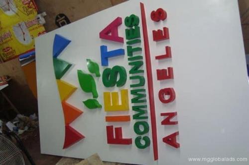 fiesta angeles - acrylic sign - signage philippines