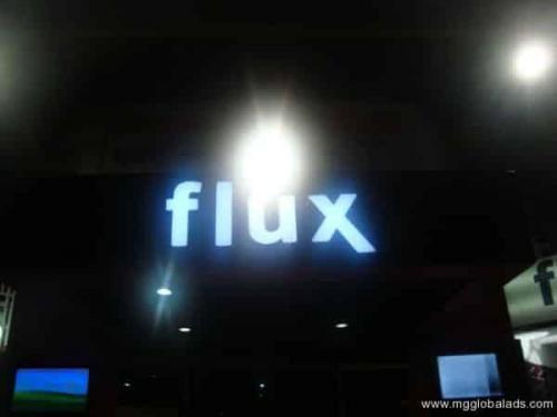 flux - acrylic sign