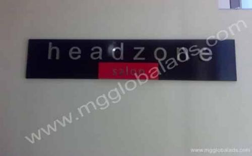 headzone -acrylic sign