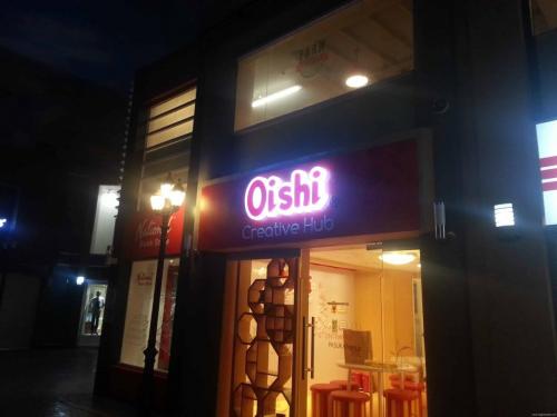 oishi - acrylic sign - store signage