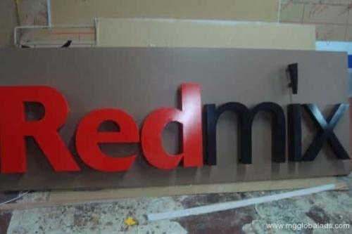 redmix - acrylic sign - office signage